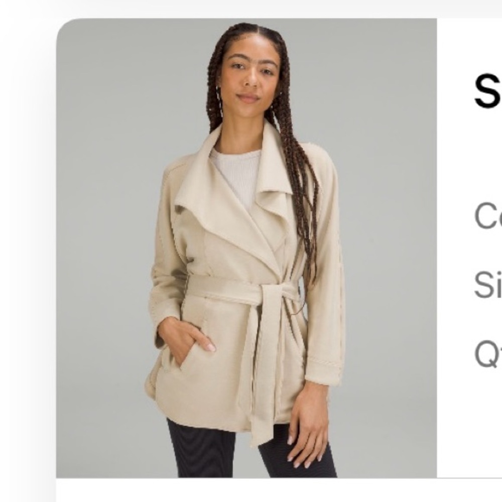 Lululemon Belted Wrap Jacket